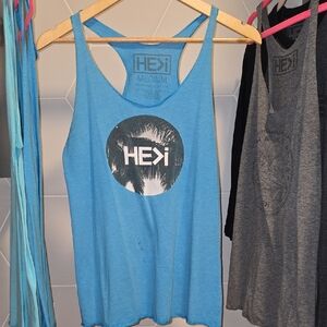 HE>i Blue Tank Top